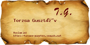 Torzsa Gusztáv névjegykártya