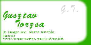 gusztav torzsa business card